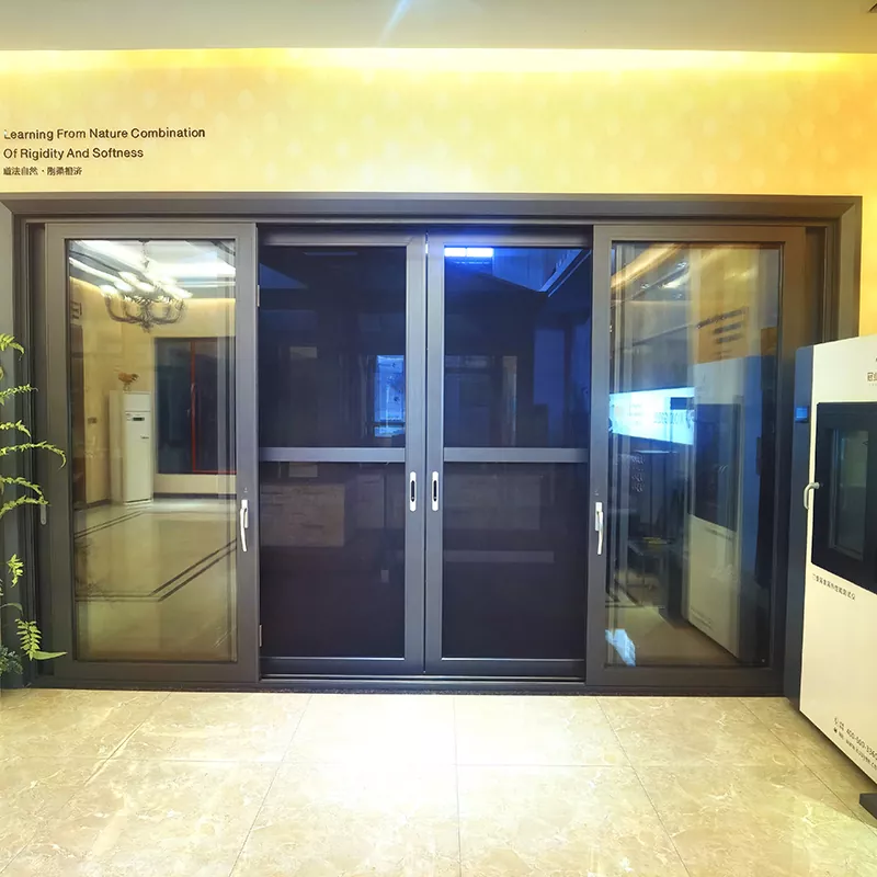 रिबन लिफ्टिंग और स्लाइडिंग दरवाजे के साथ इन्सुलेशन और हीट शील्ड के साथ एल्यूमीनियम मिश्र धातु
